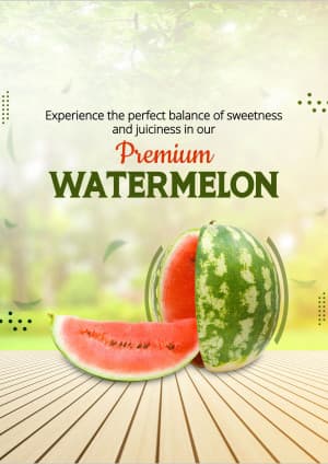 Watermelon business template