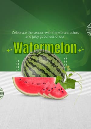 Watermelon marketing poster
