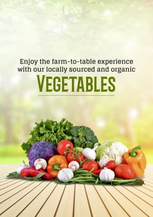 Vegetables promotional post