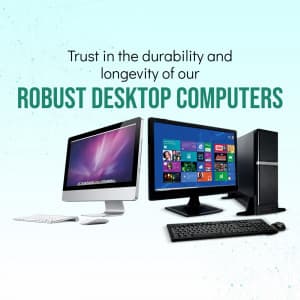 Desktop Computers business template