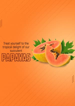 Papaya business banner