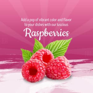 Raspberry business banner