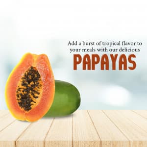 Papaya business flyer