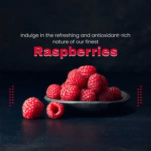 Raspberry marketing poster