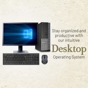 Desktop Computers marketing poster