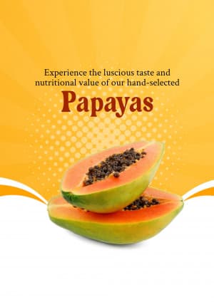 Papaya marketing poster