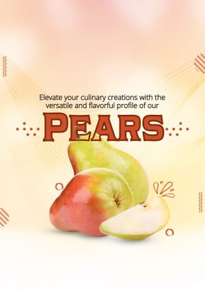 Pear marketing poster