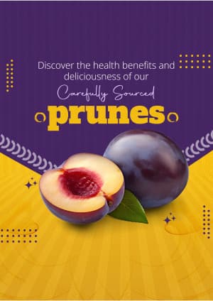 Prunes business flyer