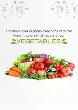 Vegetables facebook banner