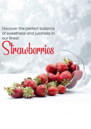 Strawberries marketing post