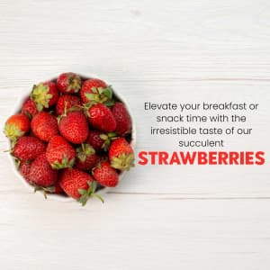 Strawberries business template