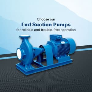 End suction pump promotional poster