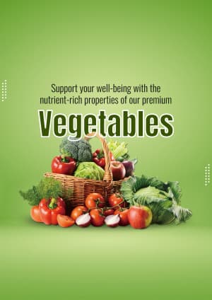 Vegetables instagram post