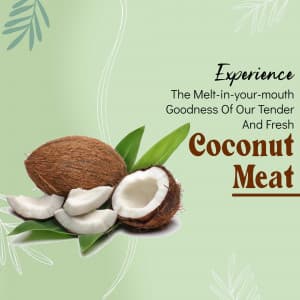 Coconut Meat business banner