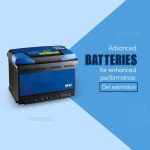 Battery promotional template