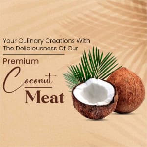 Coconut Meat business template