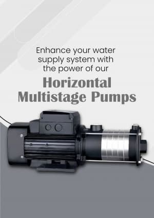 Horizontal Multistage Pumps business template