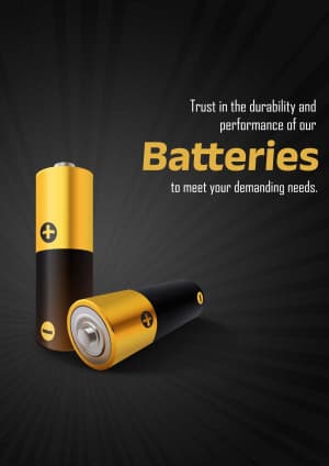 Battery business flyer