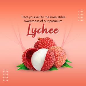 Lychee business flyer