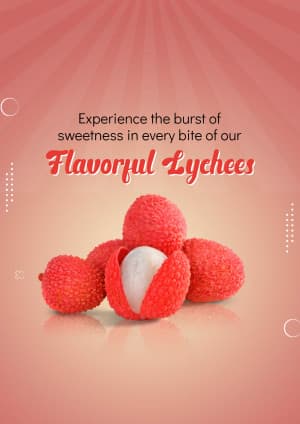 Lychee marketing poster