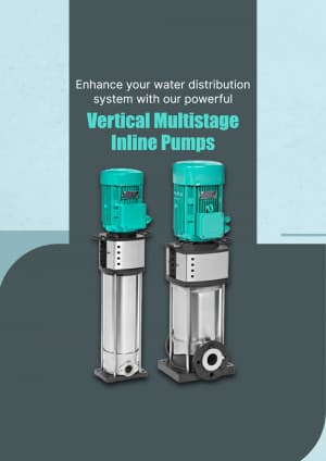 Vertical Multistage Inline Pumps business template