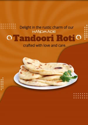 Tandoori Roti promotional template