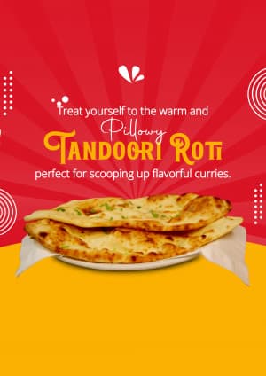 Tandoori Roti promotional post