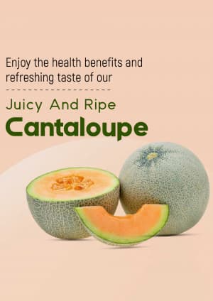 Cantaloupe marketing poster