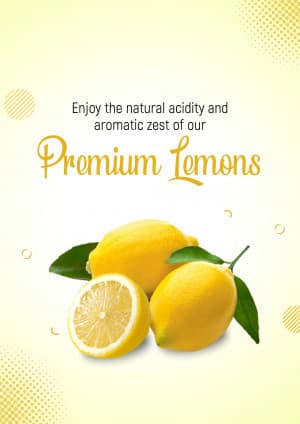 Lemon marketing poster