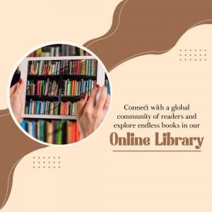 Online Libraries business flyer