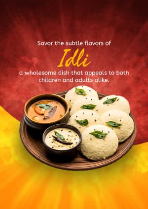 Idli marketing poster