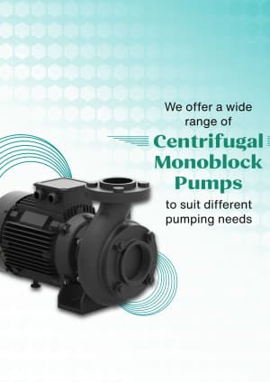 Centrifugal Monoblock pump business banner