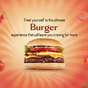 Burger promotional poster