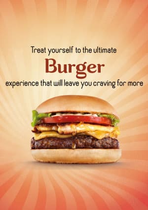 Burger promotional post