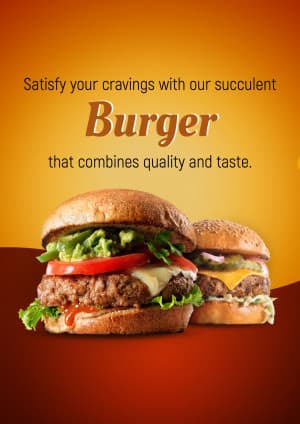 Burger facebook banner