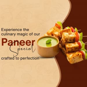 Paneer Special marketing poster