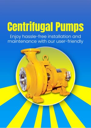 Centrifugal Monoblock pump business template