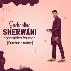 Men Sherwanis business banner