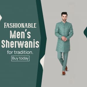Men Sherwanis business template