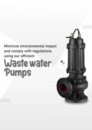 Industrial Waste Water Pump business template