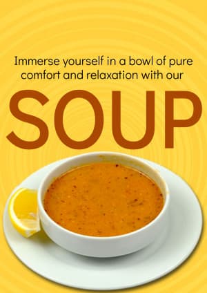 Soup marketing poster