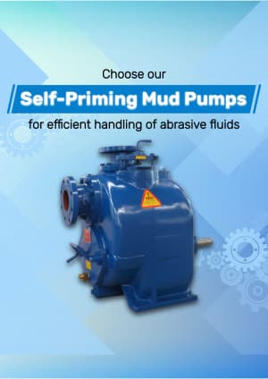 Self priming Mud Pumps marketing poster