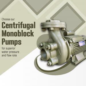 Centrifugal Monoblock pump promotional template