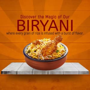 Biryani instagram post