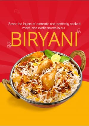 Biryani business banner