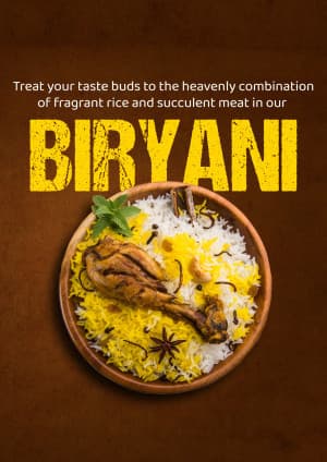 Biryani business template