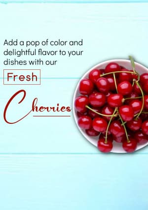 Cherries business banner