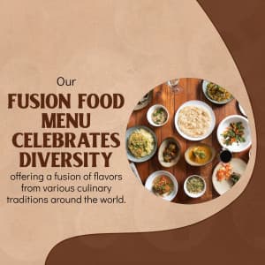 Fusion food banner