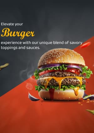 Burger business flyer