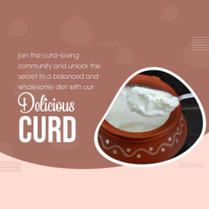 Curd business flyer